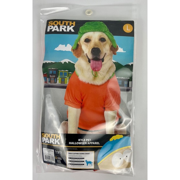 South Park Kyle Pet Halloween Costume Apparel Large Dog New - Picture 1 of 3